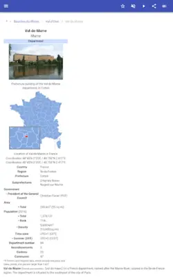 Departments of France android App screenshot 1